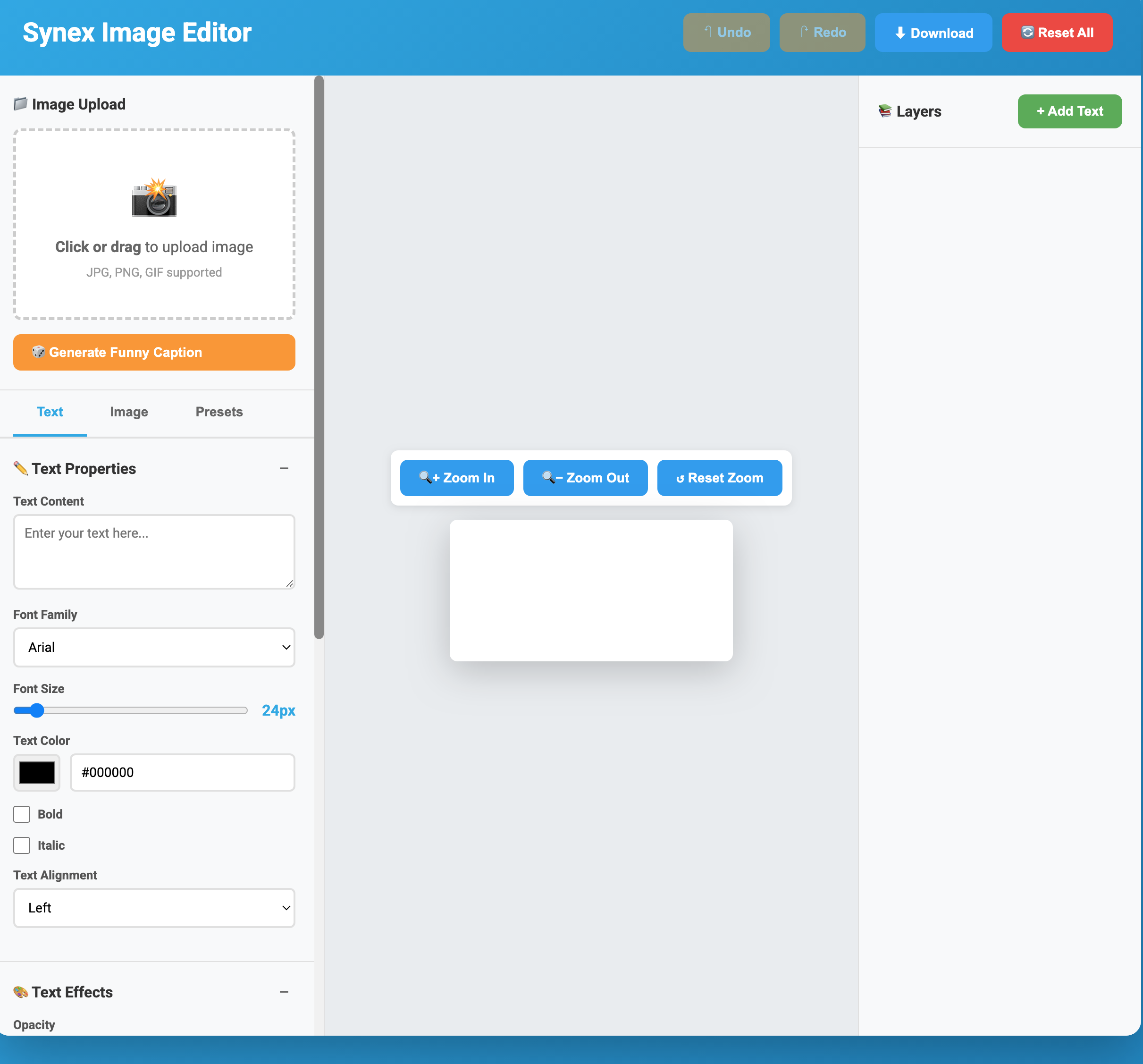 Image Text Editor Screenshot